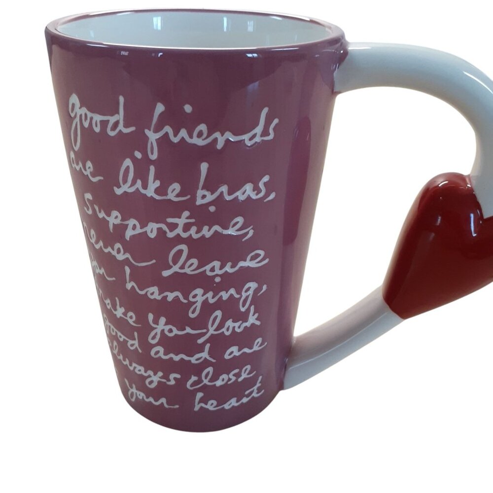 Sandra Magsamen Porcelain Coffee Tea Mug Cup Pink - Picture 2 of 4